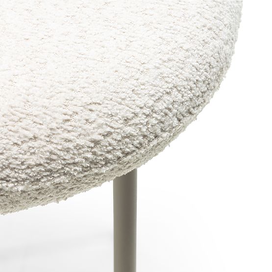 Sgabello da bar Fiori beige chiaro, forme arrotondate