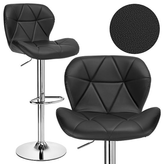 Sgabello da bar Gordon nero