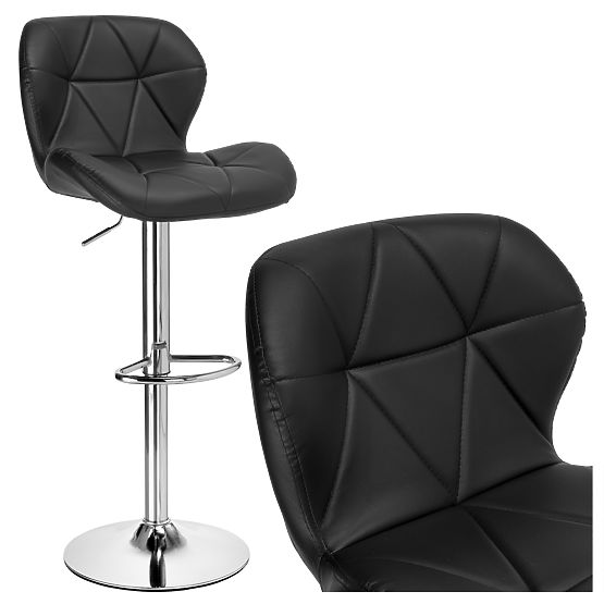 Sgabello da bar Gordon nero