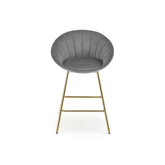 Sgabello da bar H112 grigio / oro (2p=2ks)