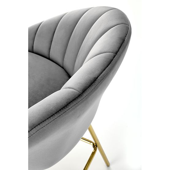 Sgabello da bar H112 grigio / oro (2p=2ks)
