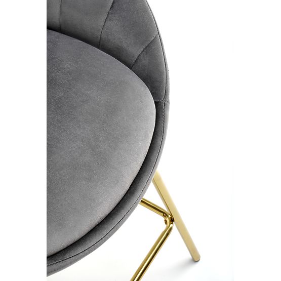 Sgabello da bar H112 grigio / oro (2p=2ks)