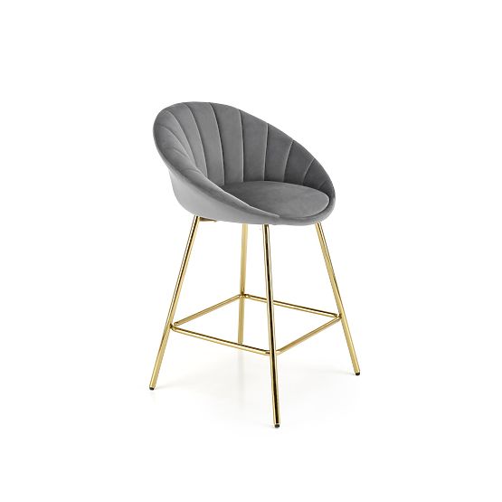Sgabello da bar H112 grigio / oro (2p=2ks)