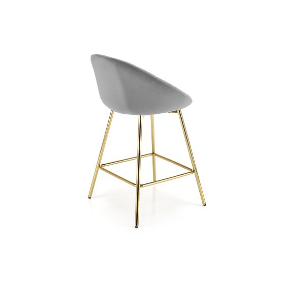 Sgabello da bar H112 grigio / oro (2p=2ks)