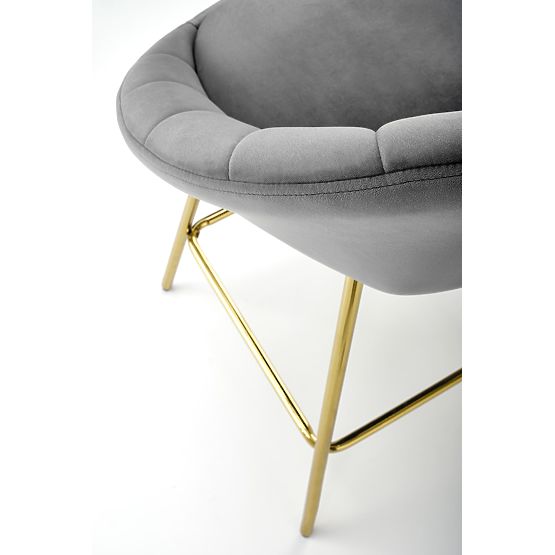 Sgabello da bar H112 grigio / oro (2p=2ks)