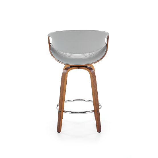 Sgabello da bar H123 grigio / noce (1p=1pz)
