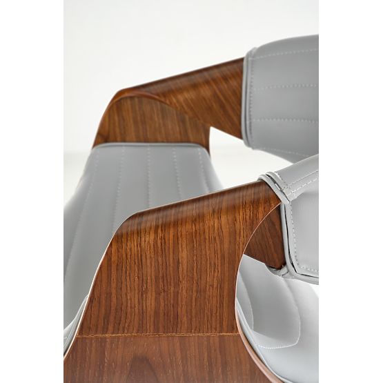 Sgabello da bar H123 grigio / noce (1p=1pz)