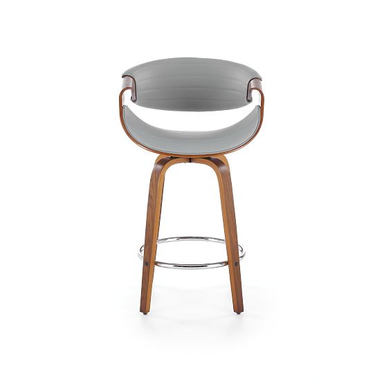 Sgabello da bar H123 grigio / noce (1p=1pz)