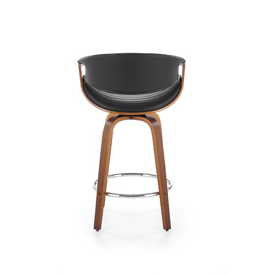 Sgabello da bar H123 nero / noce (1p=1pz)