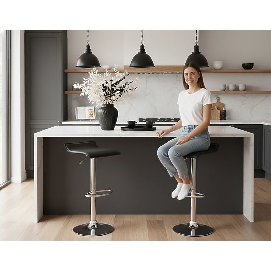 Sgabello da bar Hoker Porti nero