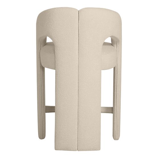 Sgabello da bar imbottito Castelo beige
