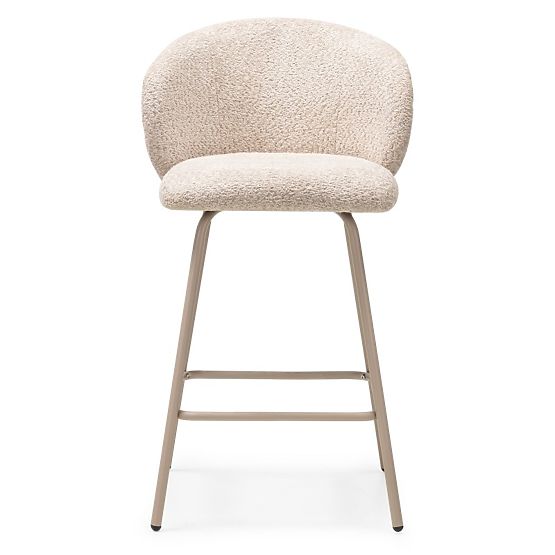 Sgabello da bar Larisa, beige