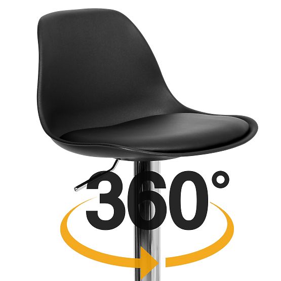 Sgabello da bar Ricardo nero