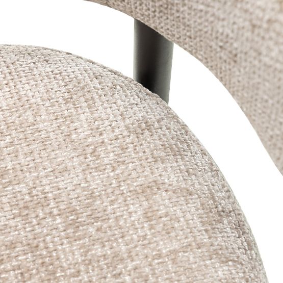 Sgabello da bar Rosario beige/gambe nere