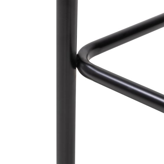 Sgabello da bar Yasmin II, ecru/gambe nere