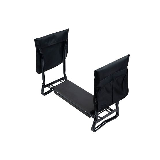 Sgabello inginocchiatoio pieghevole per lavoro in giardino con cintura porta attrezzi e 2 organizer