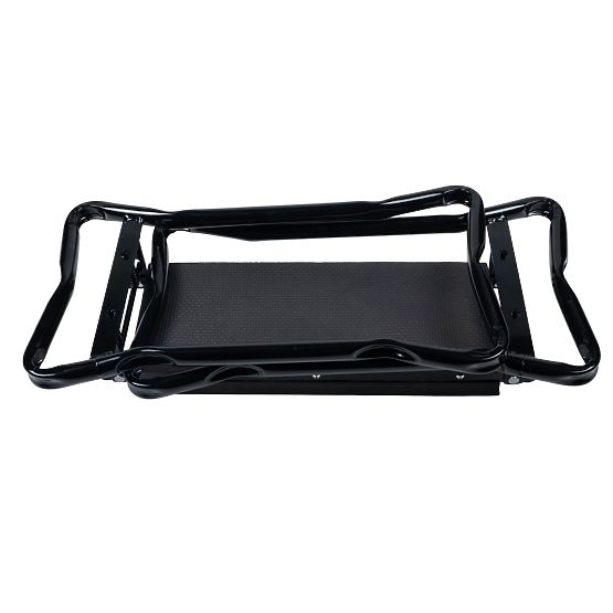 Sgabello inginocchiatoio pieghevole per lavoro in giardino con cintura porta attrezzi e 2 organizer