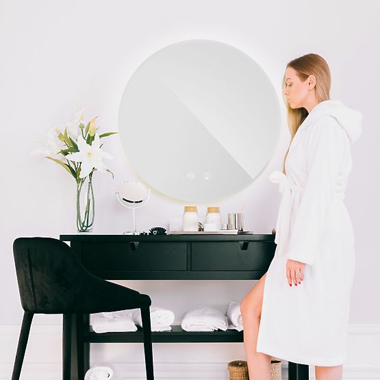 SPECCHIO A LED DA PARETE 50cm HZJ050