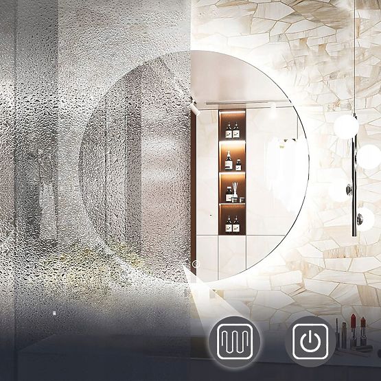 SPECCHIO A LED DA PARETE 50cm HZJ050