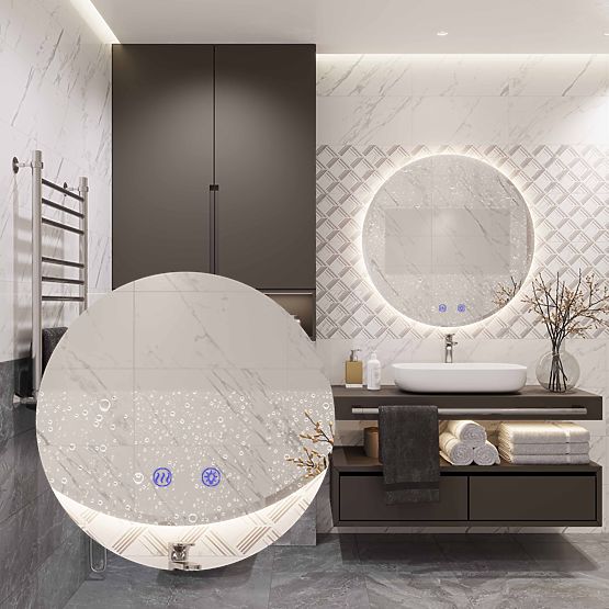 SPECCHIO DA PARETE LED 70cm HZJ070