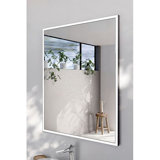 Specchio LED con cornice