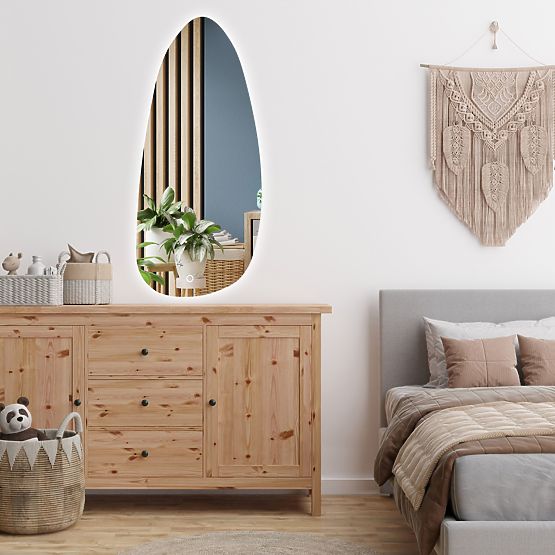 SPECCHIO LED DA PARETE 120x55cm YH-3359