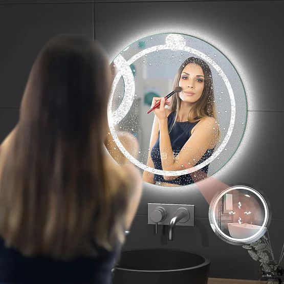 SPECCHIO LED DA PARETE 60cm BAS