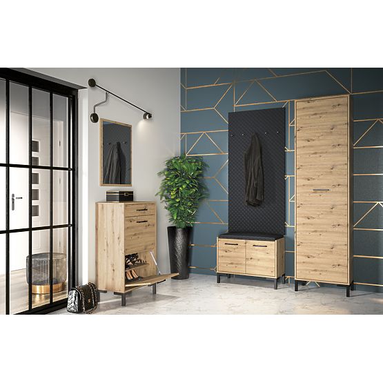 Specchio Nevio - rovere artigianale