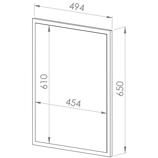 Specchio Nevio - rovere artigianale