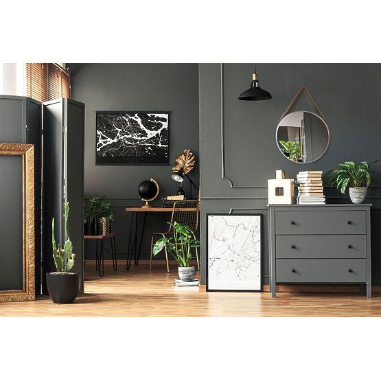 SPECCHIO ROTONDO ARGENTATO SU CORDA 40CM KLMH-0410S-1