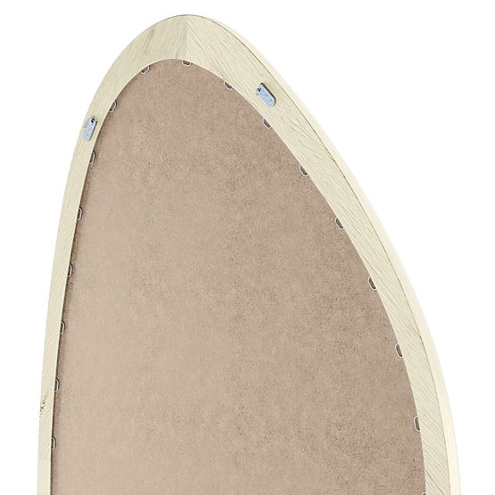 Specchio sospeso in cornice di legno Lisa 70x90 cm, forma irregolare, naturale