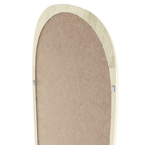 Specchio sospeso in cornice di legno Sogno 60x165 cm, forma irregolare, naturale