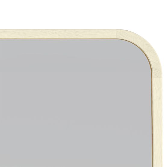 Specchio sospeso in cornice di legno Spira 60x160 cm, rettangolare, arrotondato, naturale