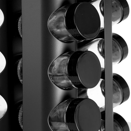 Supporto girevole per spezie ROMERO 16 vasetti + 72 adesivi