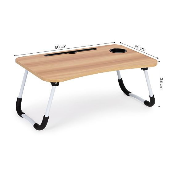 Supporto per laptop tavolino da letto 60x40cm - Legno
