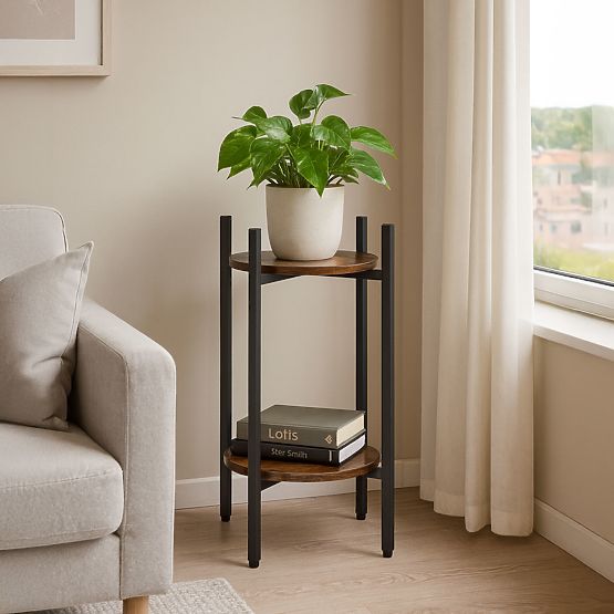 Supporto per piante in stile loft, decorazione a 2 livelli ModernHome