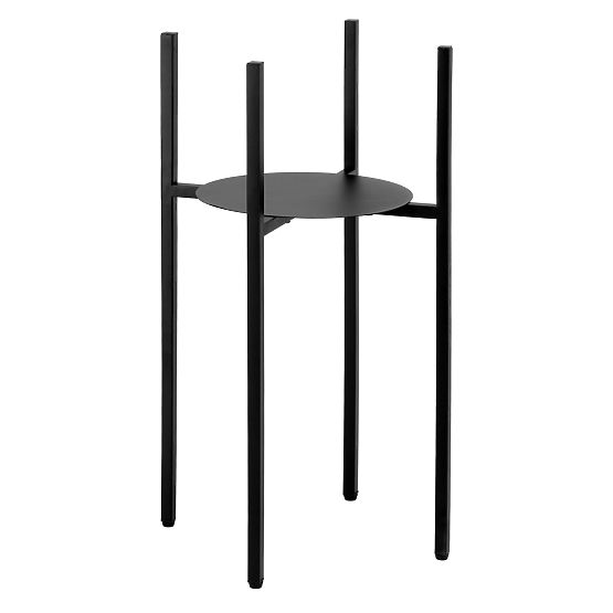 Supporto per piante loft Torre 60 cm nero