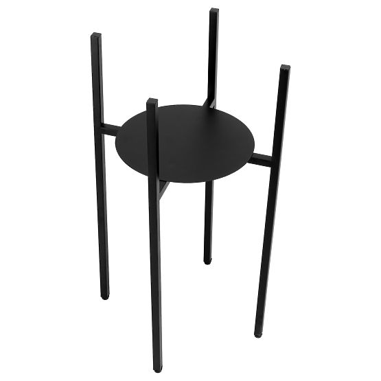 Supporto per piante loft Torre 60 cm nero