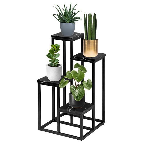 Supporto per piante Mogren marmo nero