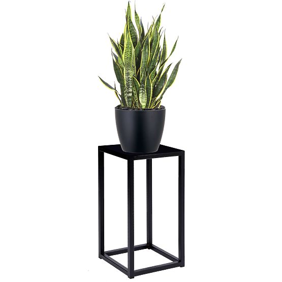 Supporto per piante Piatto loft 40 cm nero