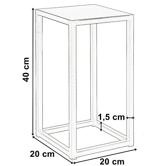 Supporto per piante Piatto loft 40 cm nero