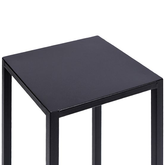 Supporto per piante Piatto loft 60 cm nero