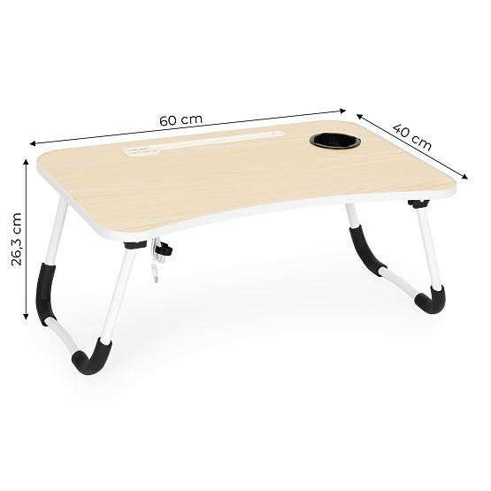 Supporto pieghevole per notebook 60x40 cm con lampada e ventilatore ModernHome