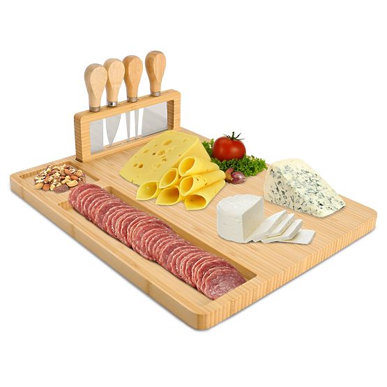Tagliere per formaggi e antipasti Salers con posate