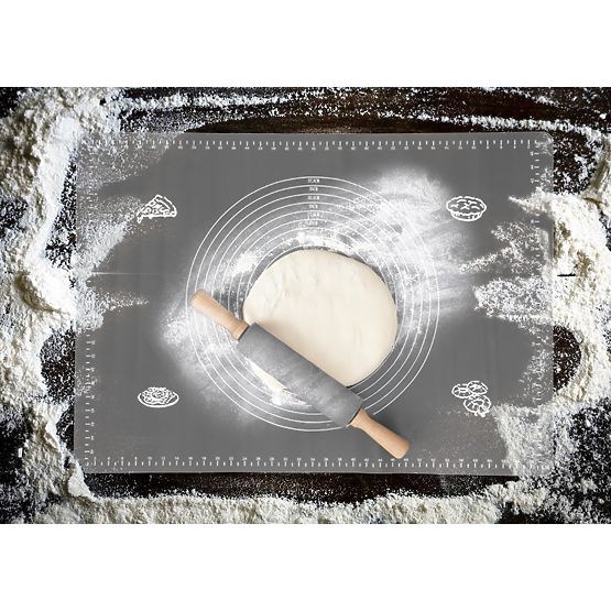 Tappetino da lavoro in silicone SELMA grafite 70x50 cm