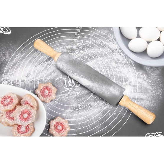 Tappetino da lavoro in silicone SELMA grafite 70x50 cm