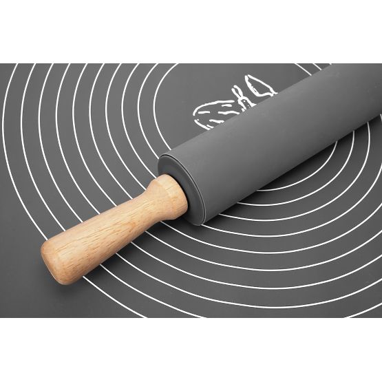 Tappetino da lavoro in silicone SELMA grafite 70x50 cm