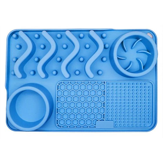 TAPPETINO LICK RALLENTANTE PER CIBO BLU