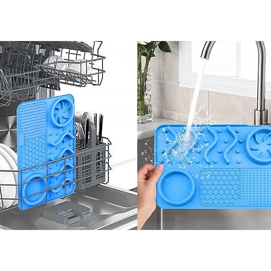 TAPPETINO LICK RALLENTANTE PER CIBO BLU