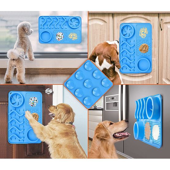 TAPPETINO LICK RALLENTANTE PER CIBO BLU